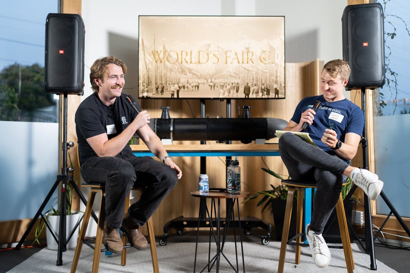 Will O’Brien of Ulysses and Cam Wiese on stage