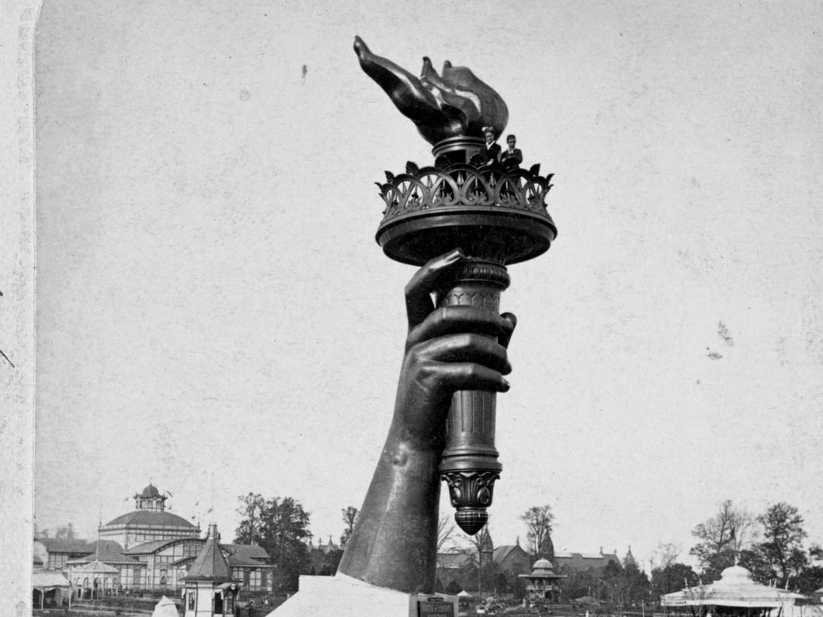 The Statue of Liberty’s Arm — Centennial Exhibition, Philadelphia, 1876
